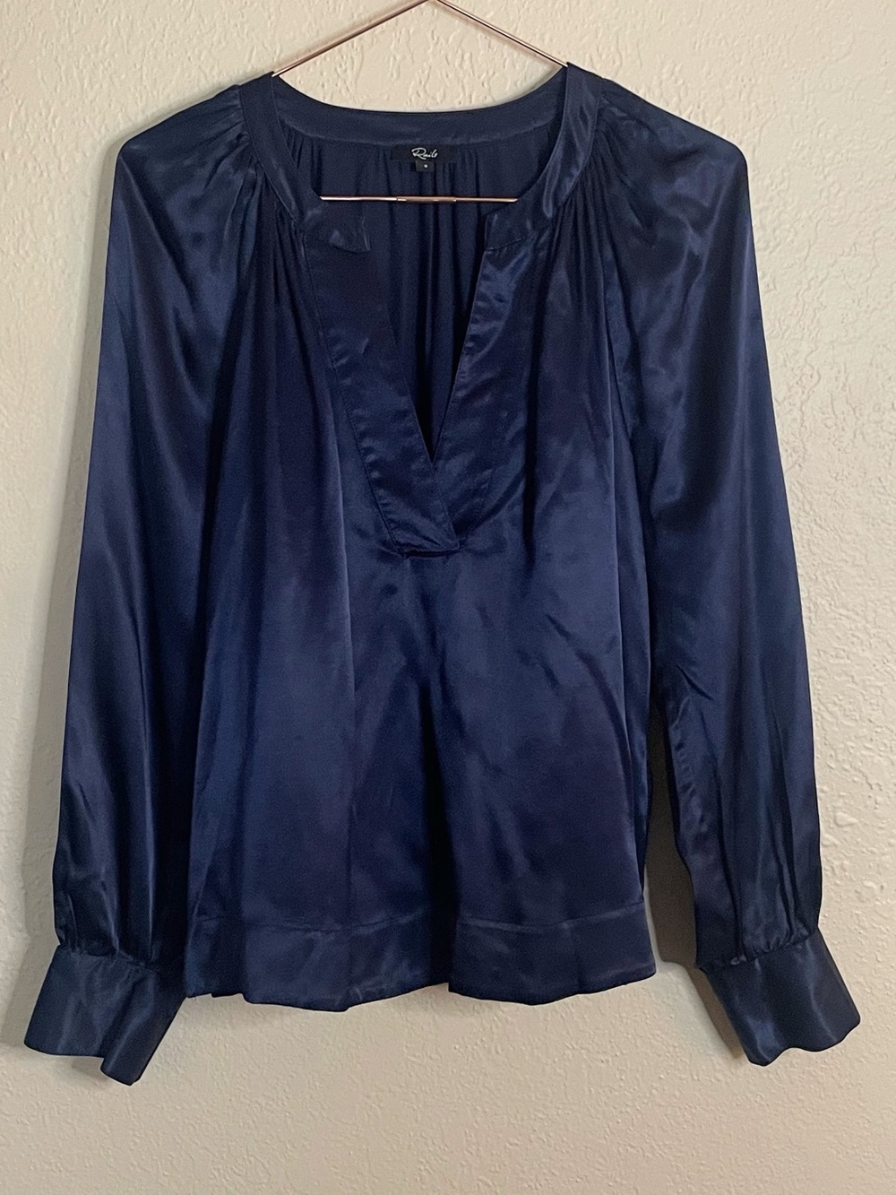 Rails Wynna Navy Long Sleeve Blouse Small - Picture 3 of 9
